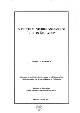 A Cultural Studies Analysis of Logo in Education