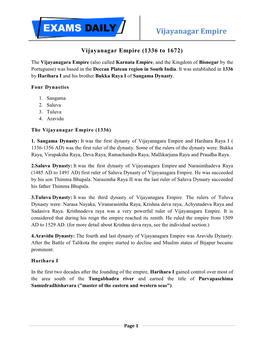 Vijayanagar Empire