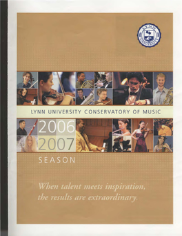 2006-2007 Student Violin Concert: from the Studios of Elmar Oliveira and Carol Cole