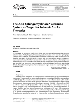 The Acid Sphingomyelinase