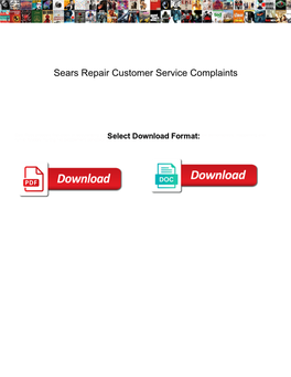 Sears Repair Customer Service Complaints