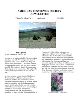 2008 April/May Newsletter