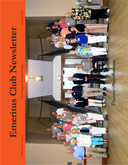 Emeritus Club Newsletter Volume 47 Issue 1 Volume Page 2 Summer 2019
