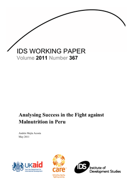 Ids Working Paper