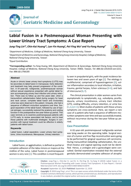 Labial Fusion in a Postmenopausal Woman Presenting with Lower Urinary Tract Symptoms: a Case Report