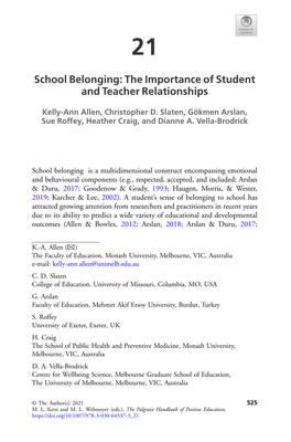 The Importance of Student and Teacher Relationships