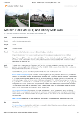 Morden Hall Park (NT) and Abbey Mills Walk - SWC