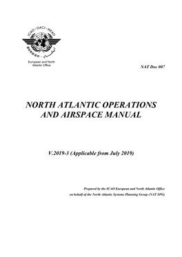 North Atlantic Operations and Airspace Manual