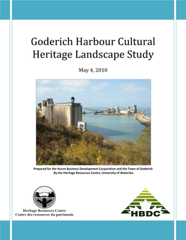 Goderich Harbour Cultural Heritage Landscape Study