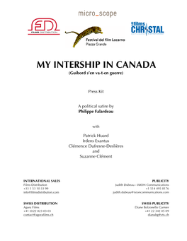 MY INTERSHIP in CANADA (Guibord S’En Va-T-En Guerre)