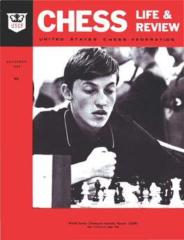 Chess Federation Brings out a Rew Book of the Finest Games Played During the Preceding Half Year