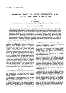 Methylpentynol Carbamate by E