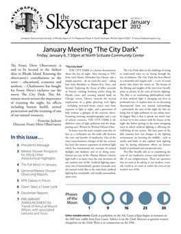 Newsletter Archive the Skyscraper January 2012