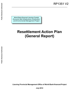 Resettlement Action Plan (General Report)