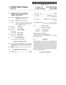 (12) United States Patent (10) Patent No.: US 6,911,211 B2 Eini Et Al