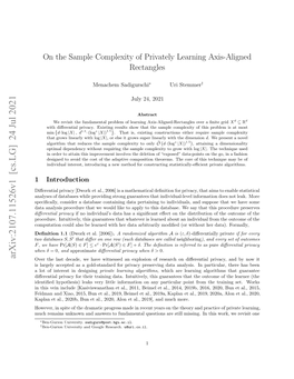 On the Sample Complexity of Privately Learning Axis-Aligned Rectangles