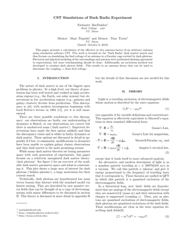 CST Simulations of Dark Radio Experiment