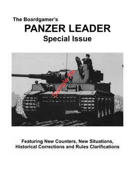 PANZER LEADER Special Issue