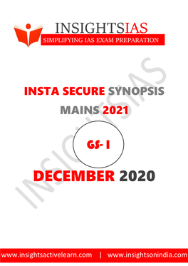 Insta Secure Synopsis Mains 2021