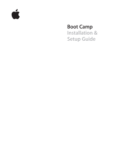 Boot Camp Installation & Setup Guide Contents