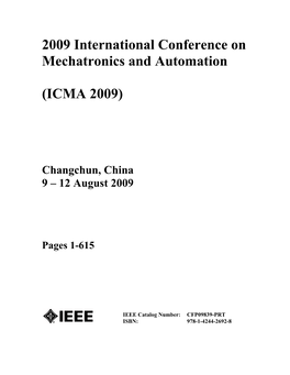 IEEE ICMA 2009 Conference Proceeding