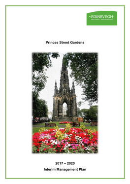 Princes Street Gardens Management Plan 2017 – 2020