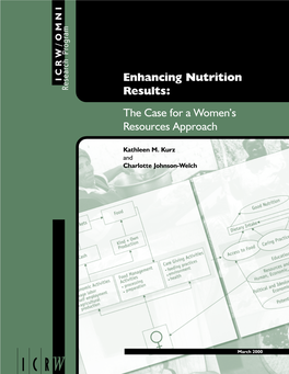 Enhancing Nutrition Results: the Case for a Women's Resources Approach