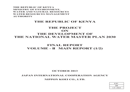 The Republic of Kenya the Project on The