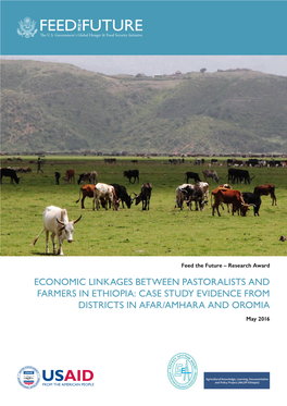 Economic Linkages Between Pastoralists and Farmers in Ethiopia: Case Study Evidence from Districts in Afar/Amhara and Oromia