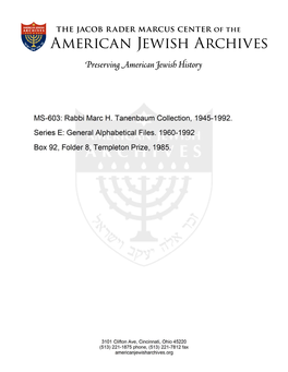 MS-603: Rabbi Marc H