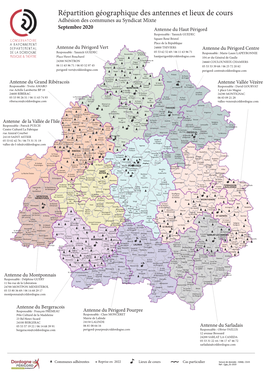 Répartition Géographique Des Antennes Et Lieux De Cours