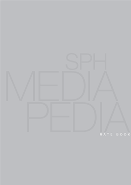 SPH Mediapedia Rate Book