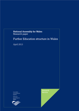 Further Education Structure in Wales