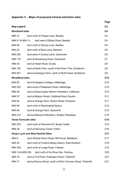 Appendix C – Maps of Proposed Mineral Extraction Sites