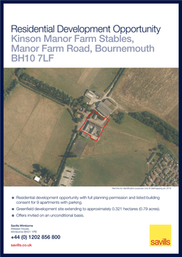 Residential Development Opportunity Kinson Manor Farm Stables, Manor Farm Road, Bournemouth BH10 7LF