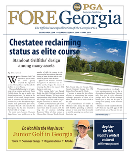 Chestatee Reclaiming Status As Elite Course Standout Griffiths’ Design Among Many Assets