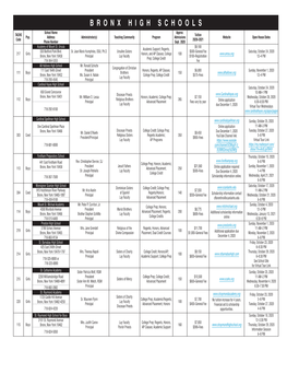 2020-21 Archdiocese of NY High School Open House Schedule 08