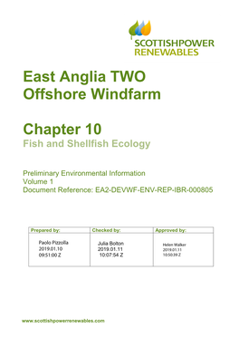 East Anglia TWO Offshore Windfarm Chapter 10