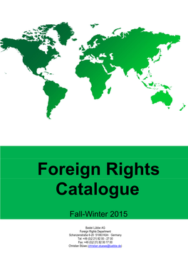 Foreign Rights Catalogue