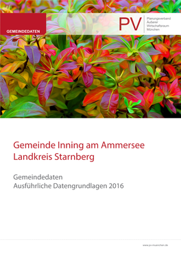 Gemeinde Inning Am Ammersee Landkreis Starnberg