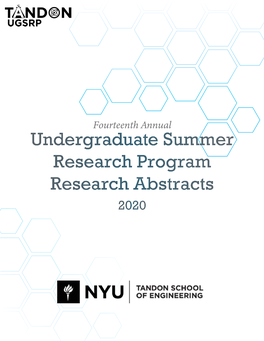 Undergraduate Summer Research Program Research Abstracts