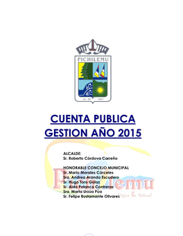 Cuenta Publica Gestion Año 2015