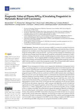 In Metastatic Renal Cell Carcinoma