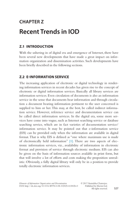 Chapter Z. Recent Trends In