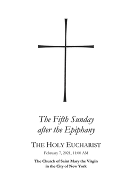 The Fifth Sunday After the Epiphany