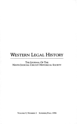 Western Legal History