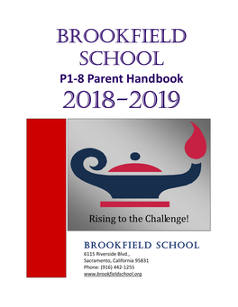 P1-8 Parent Handbook 2018-2019