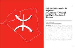 An Analysis of Amazigh Identity in Algeria and Morocco