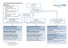 Local Services Division Governance Structure