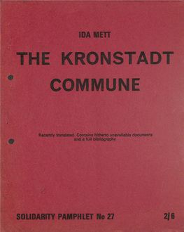 The Kronstadt Commune